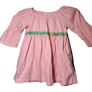 Matilda Jane Home Grown Ginger Girls Size 6 Pink Gingham Peasant